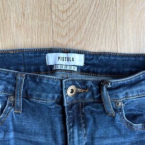 Pistola High Rise Blue Jeans Classic Denim